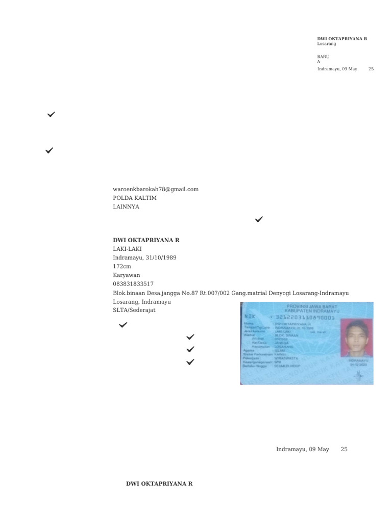 Formulir SIM | PDF