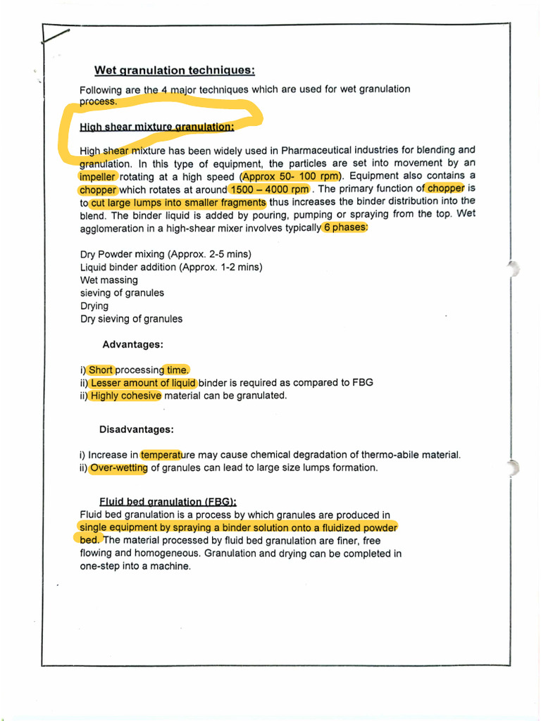 Granulation | PDF