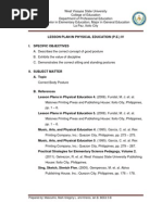 Download Lesson Plan PE 4 by Ian Brunia Oranio SN86058765 doc pdf