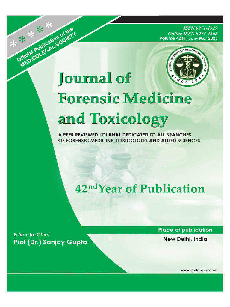 Journal of Forensic Medicine & Toxicology | PDF | Search Engine ...