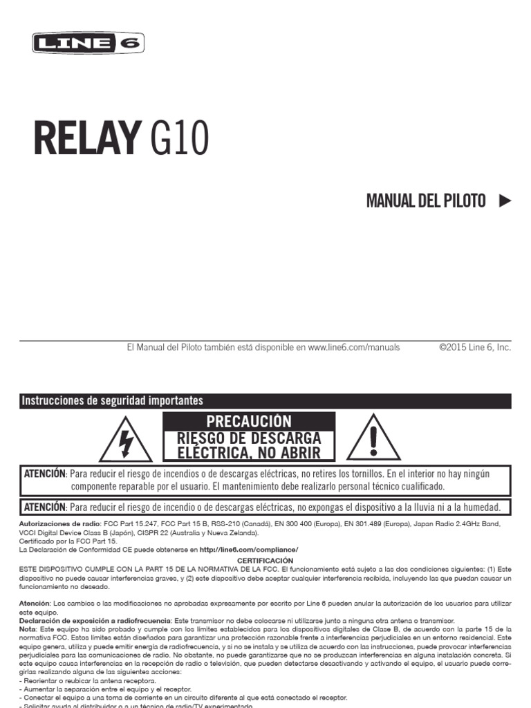 Manual del Relay G10: Instrucciones y Seguridad | PDF | USB | Diodo ...