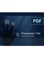 Presentation Title: Your Contact Information