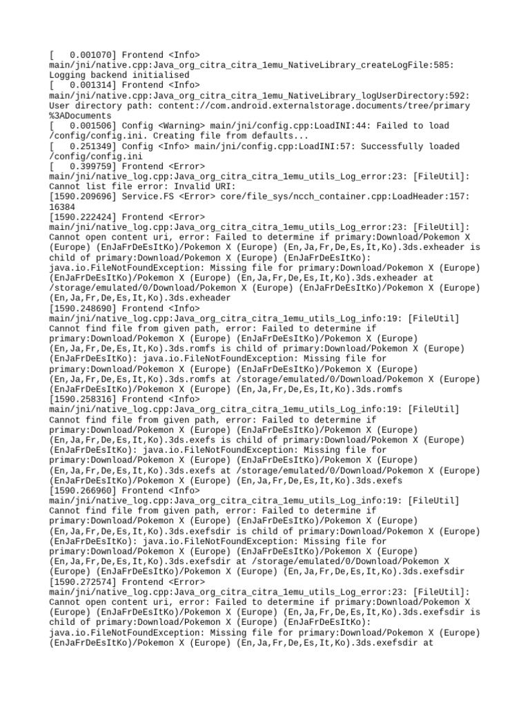 Citra Log.txt.Old | PDF | File System | Software