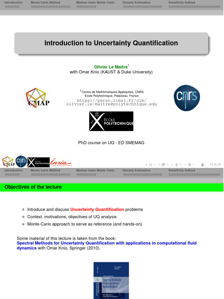 Uncertainty Quantification Methods Overview | PDF | Monte Carlo Method ...