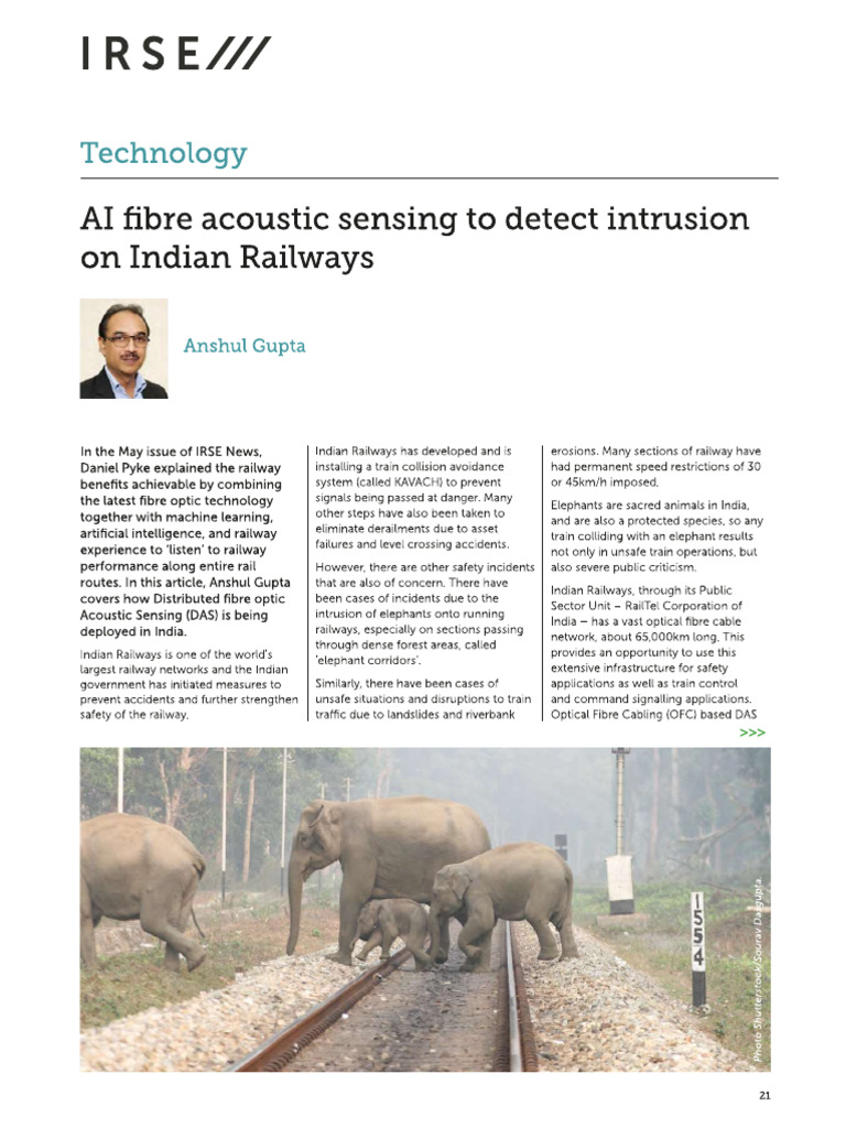 AI Based Systems To Enhance Railway Safety | PDF