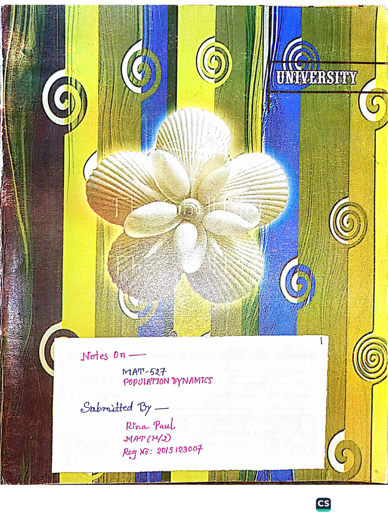 Population Dynamics 2 Pdf