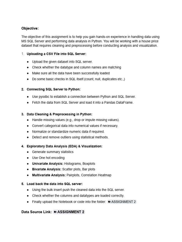 DE - Assignment 2 | PDF