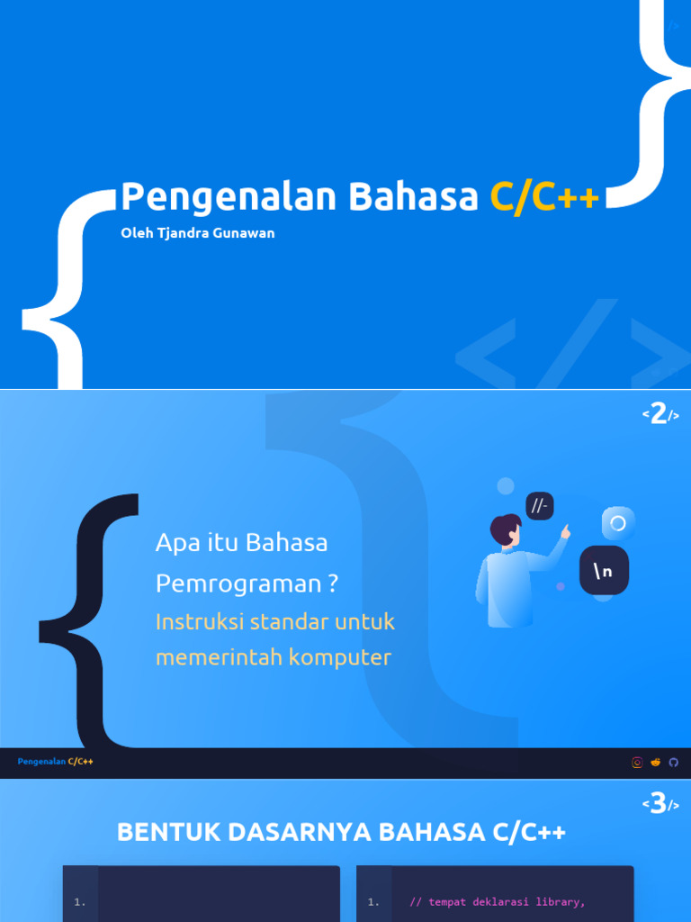 Pengenalan Dasar Bahasa C/C++ | PDF