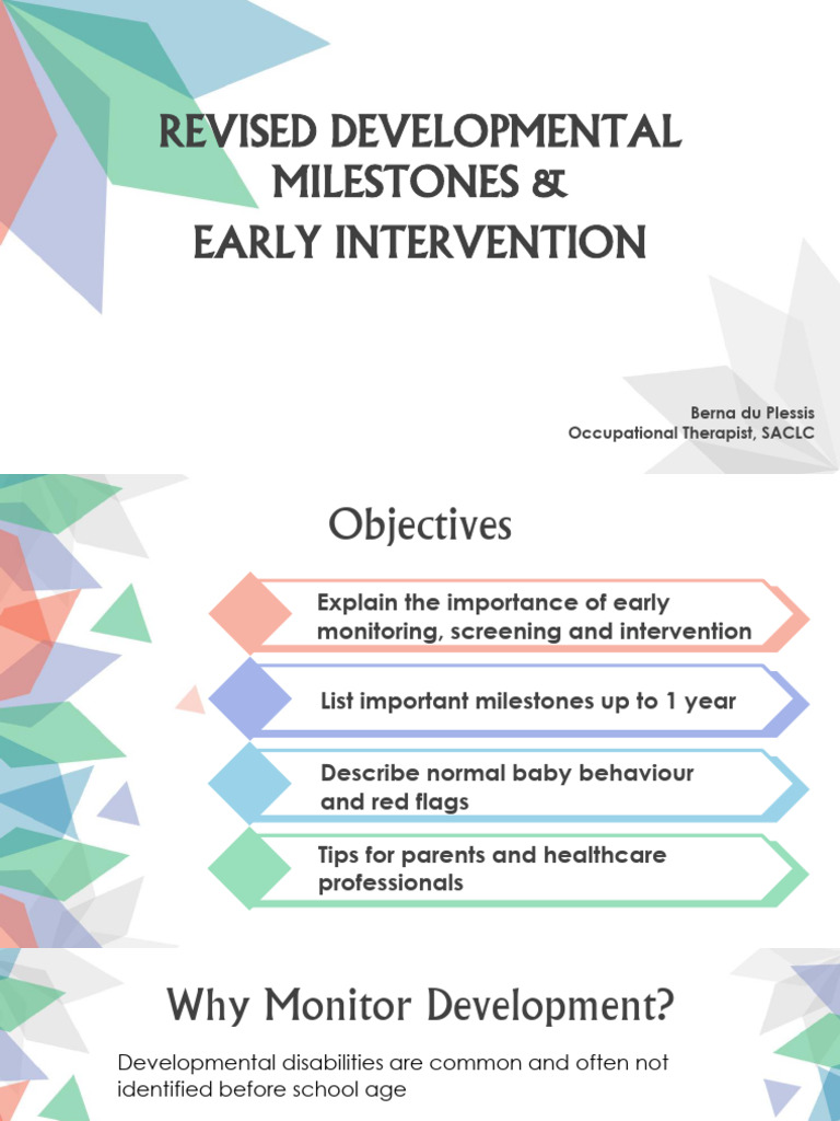 Early Development Milestones Guide | PDF | Mental Health ...