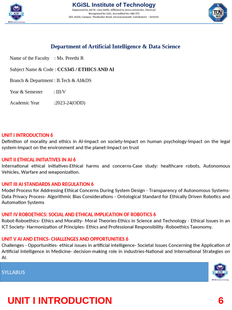 Ethics and AI: Impacts and Trust | PDF | Artificial Intelligence ...
