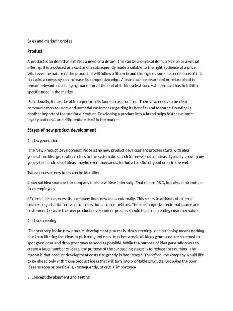 Sales and Marketing Strategies Overview | PDF | Procurement | Consumer ...