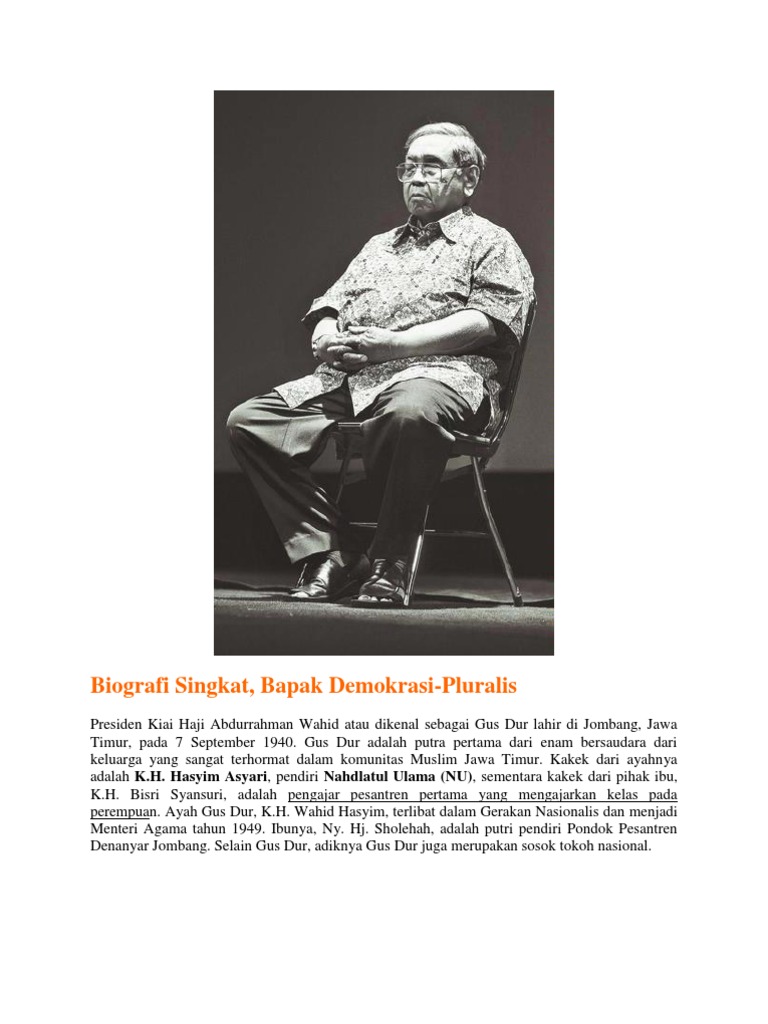 Biografi Singkat Gus Dur