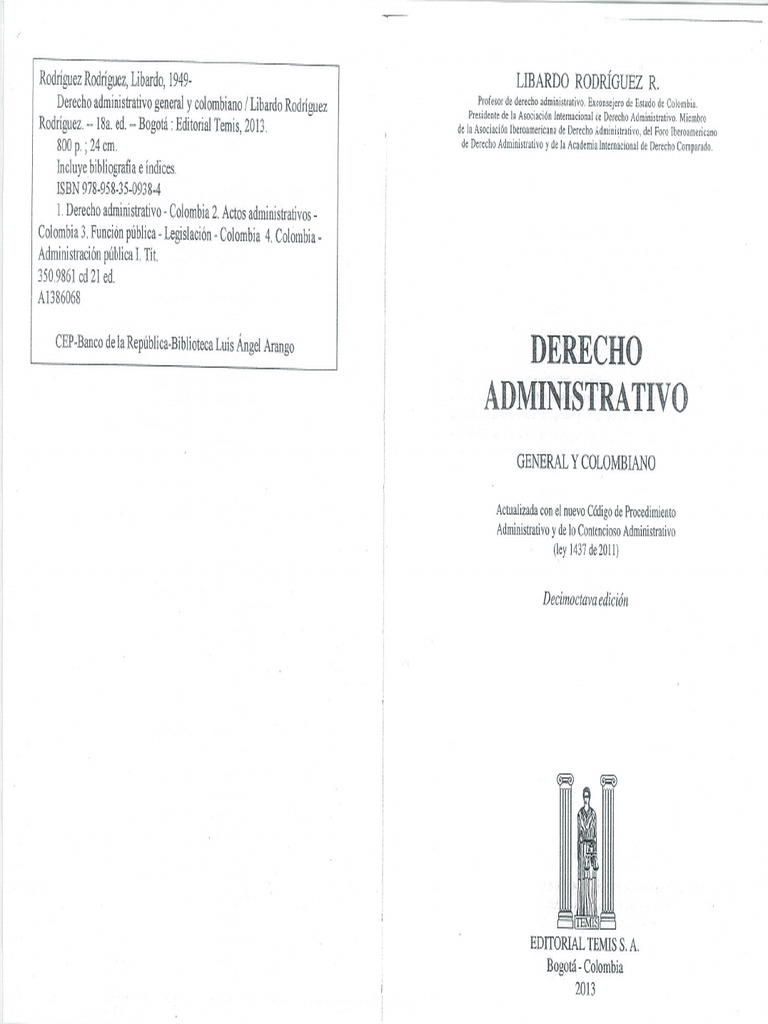 Libardo Rodriguez, Derecho Administrativo | PDF