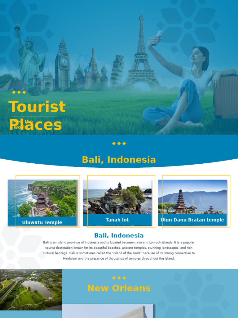 Top Global Tourist Destinations Guide | PDF | United Arab Emirates | Bali