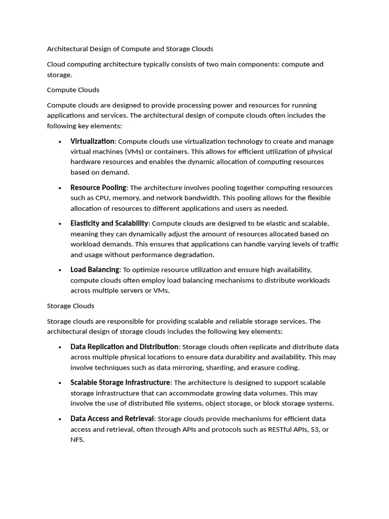 Architectural Design of Cloud Systems | PDF | Computer Data Storage ...