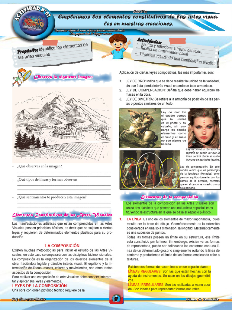 1ro Activ 02 Unid 07 AyC Sem02 | PDF | Color | Composición (artes visuales)