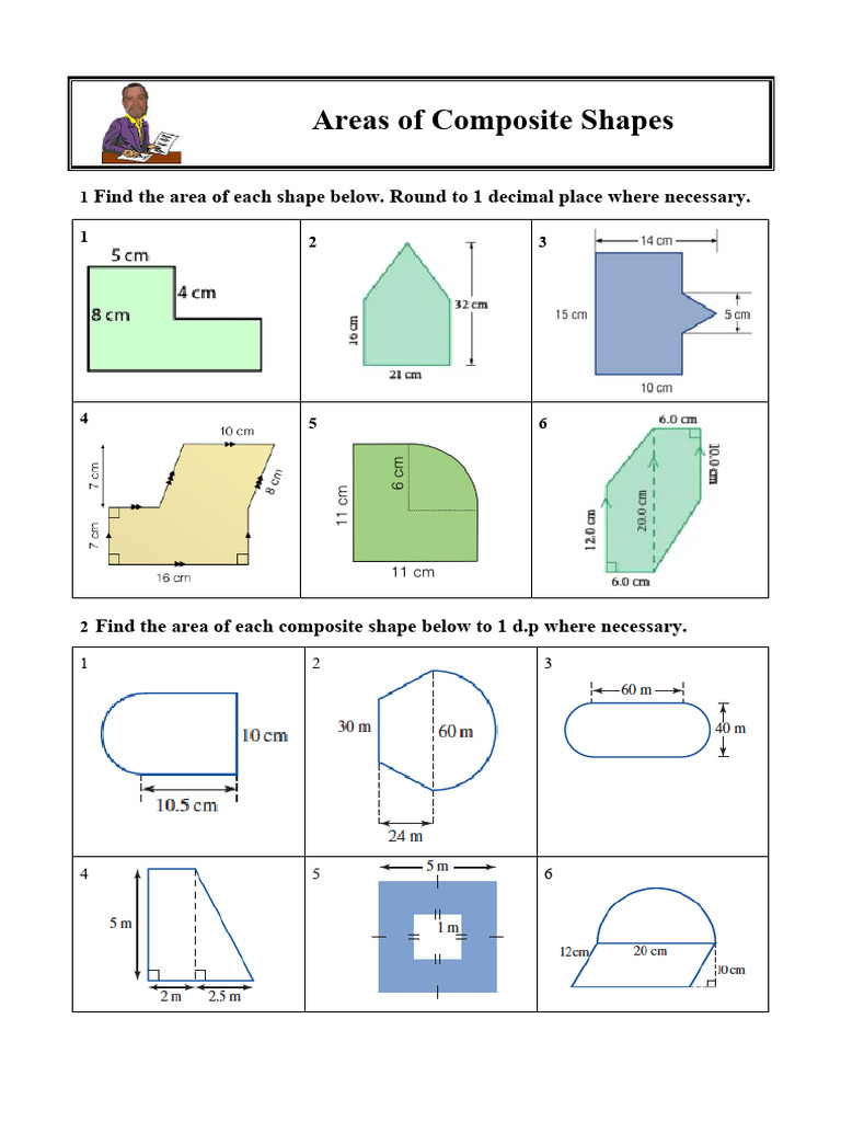 10 Areas of Composite Shapes PDF