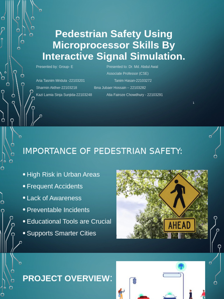 Pedestrian Safety Signal Simulation Project | PDF | Traffic Light | Traffic