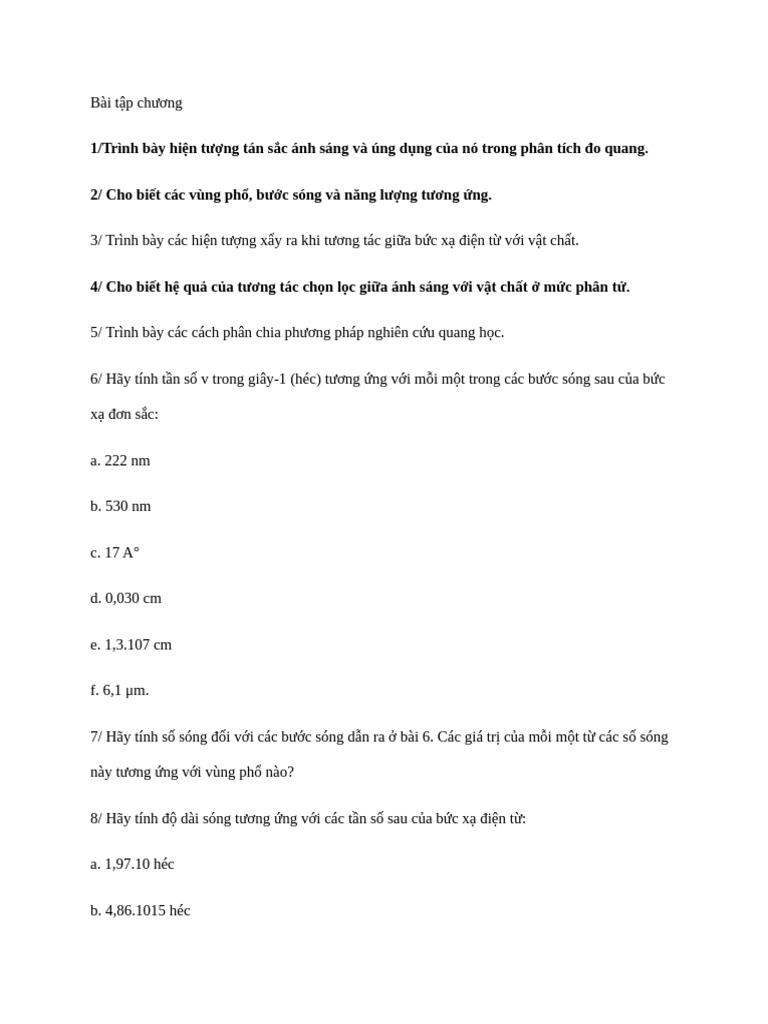 b%C3%A0i t%E1%BA%ADp ph%C3%A2n t%C3%ADch h%C3%B3a h%E1%BB%8Dc | PDF