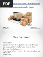 Procédure de réception des marchandises | PDF | Inventaire | Entrepôt