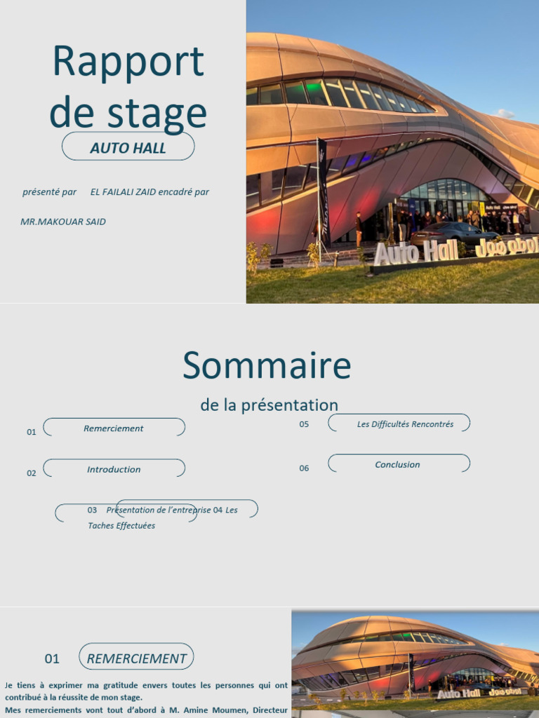 Rapport de stage chez Auto Hall | PDF | Voitures | Commercialisation