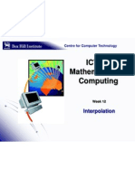 ICT114 Mathematics For Computing: Interpolation