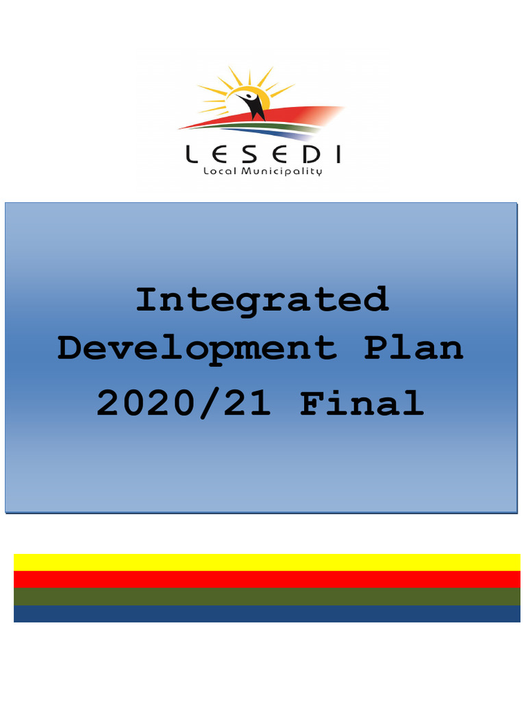Lesedi Municipality IDP 2020/21 Overview | PDF | Governance ...
