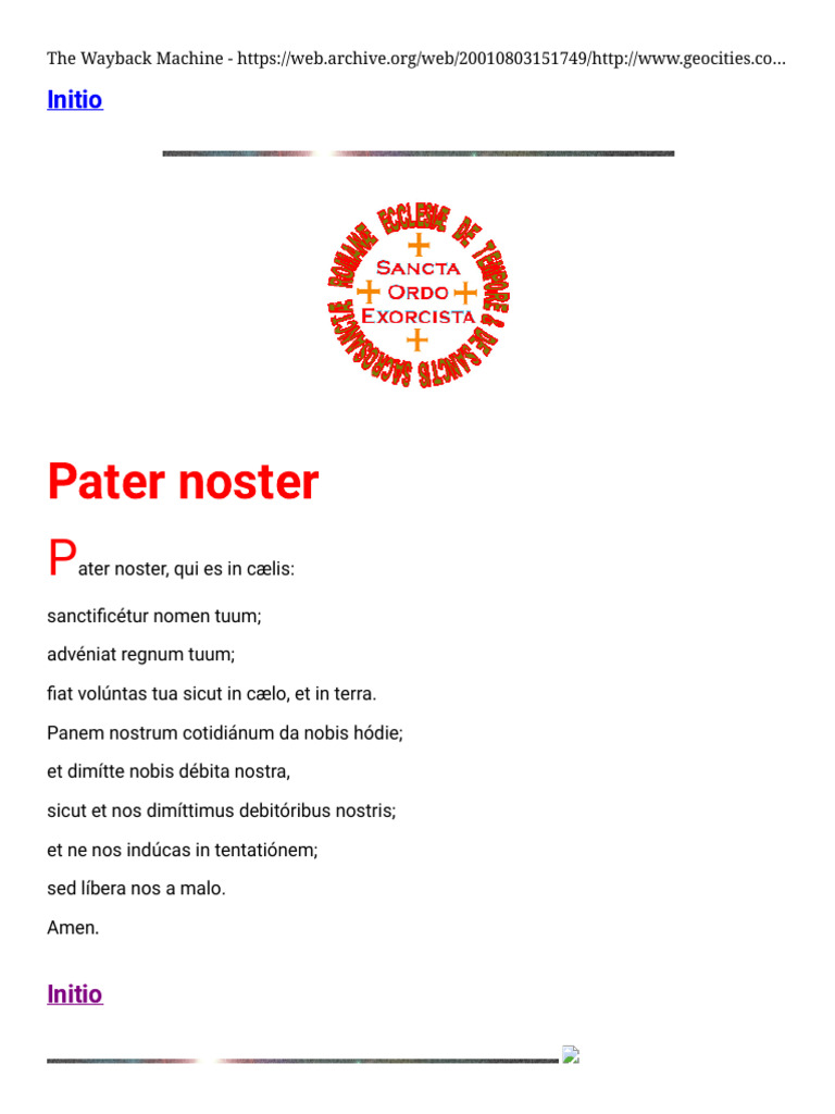 Pater Noster | PDF