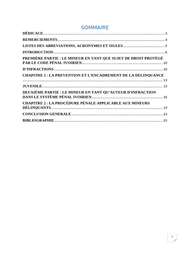 INTRODUCTION | PDF | Crime et violence | Crimes