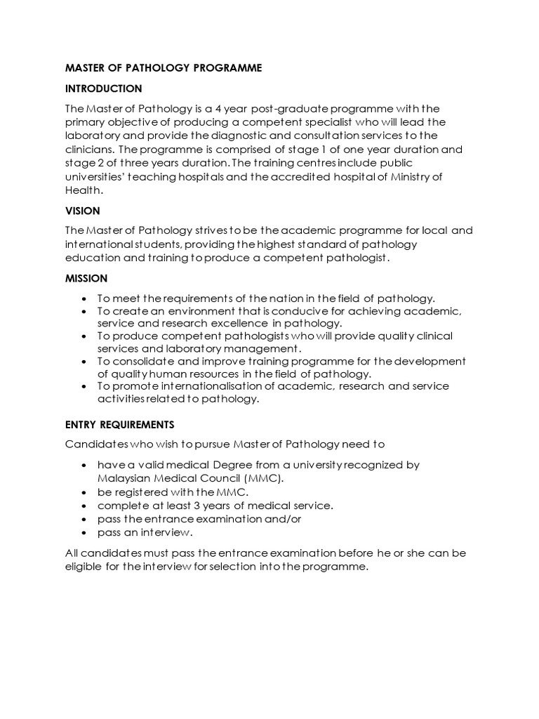 Master of Pathology (Forensic Pathology) | PDF | Pathology | Infection