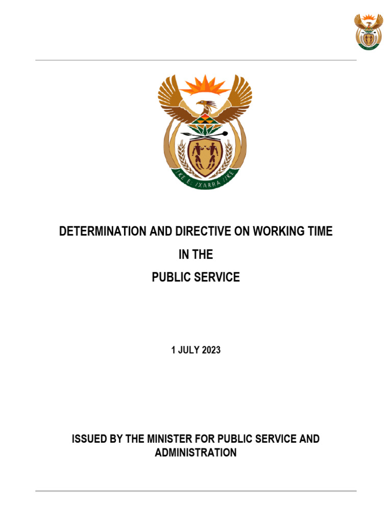 Public Service Working Time Directive | PDF | Overtime | Salary
