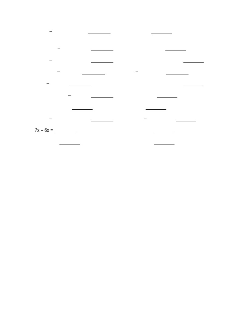 Grade 5 Simplifying Expressions Combining Like Terms B | PDF