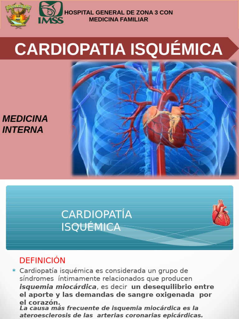 cardiopatia isquemica | PDF | Infarto de miocardio | Isquemia