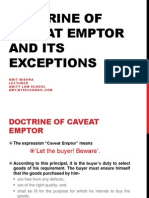 9a83ddoctrine of Caveat Emptor and Its Exceptions