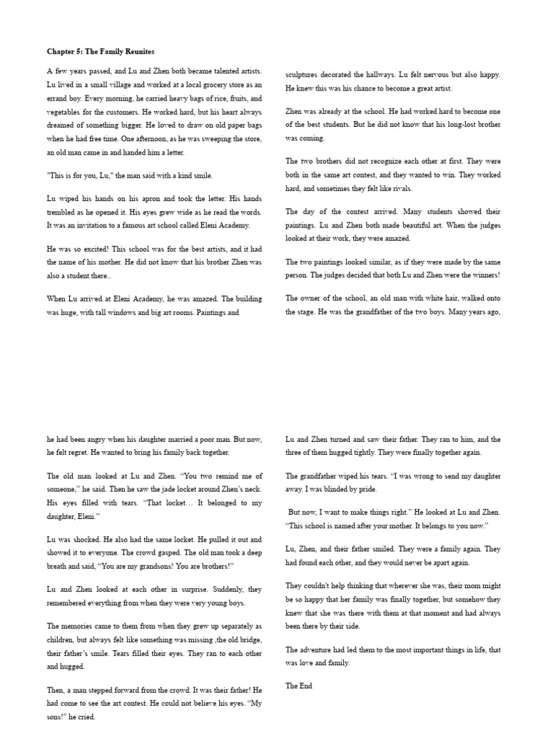 Chapter 5 - The Family Reunites | PDF