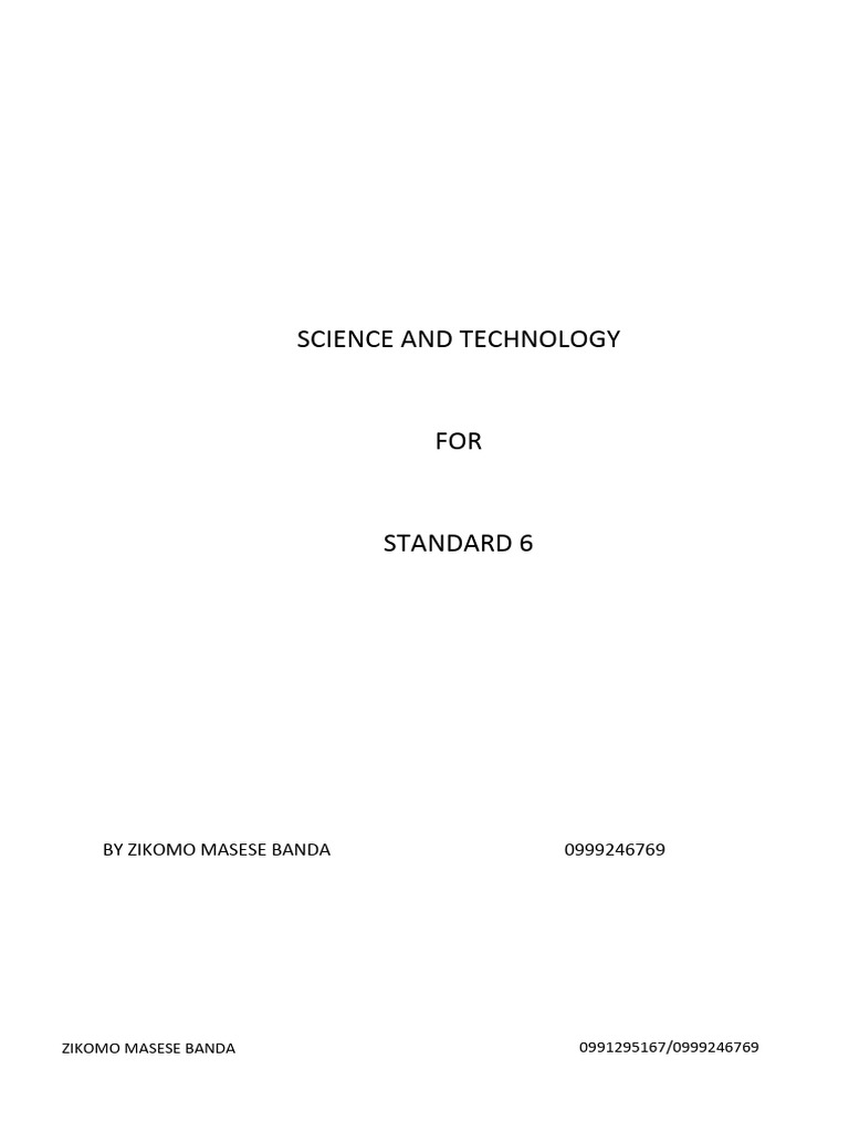 Science and Technology for Standard 6 | PDF | Radio | Telephone
