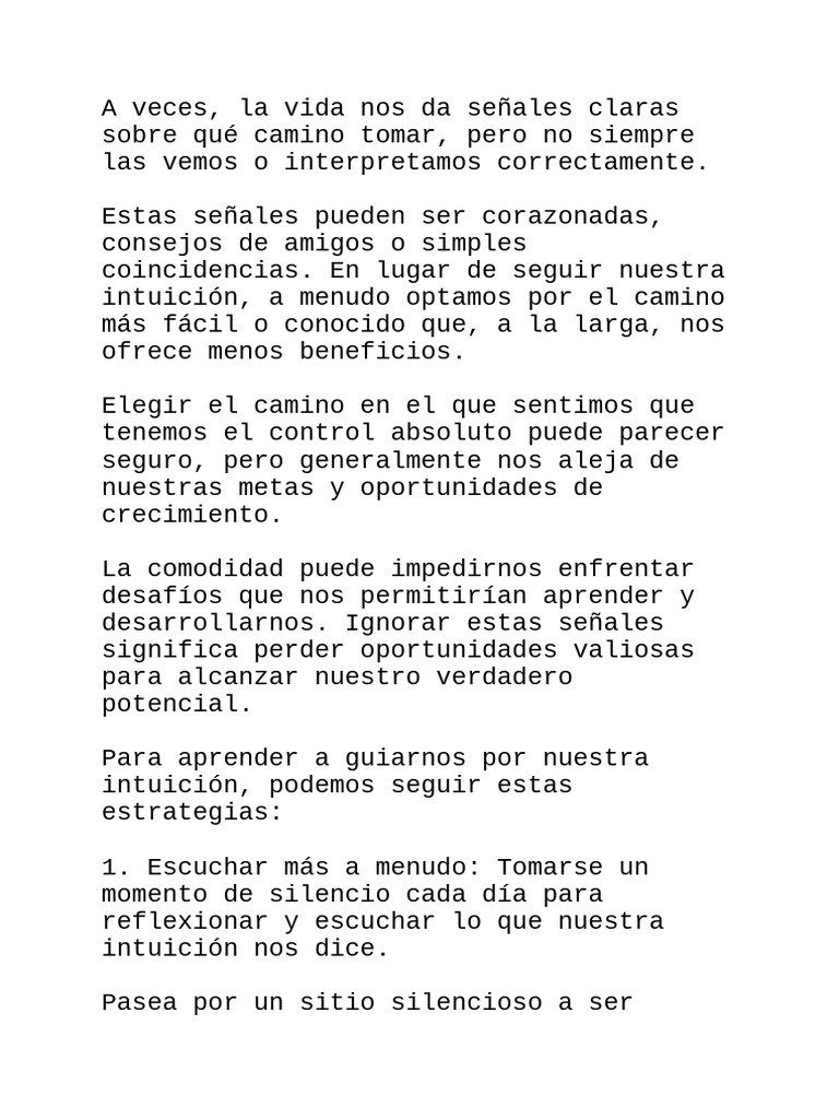 El Camino de La Intuición | PDF