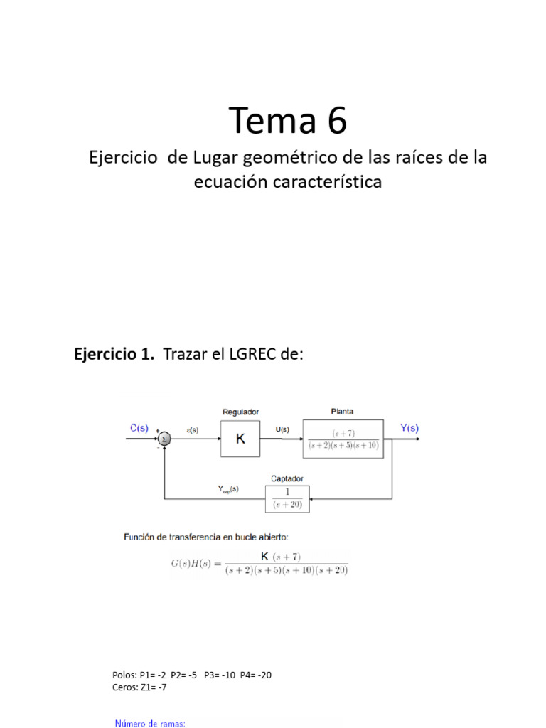 Tema 6. Ejercicio LGREC | PDF