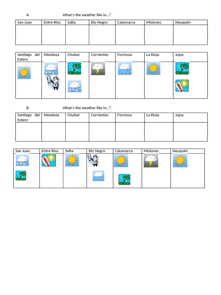 Weather Pairwork Conversation Topics Dialogs - 36539 | PDF