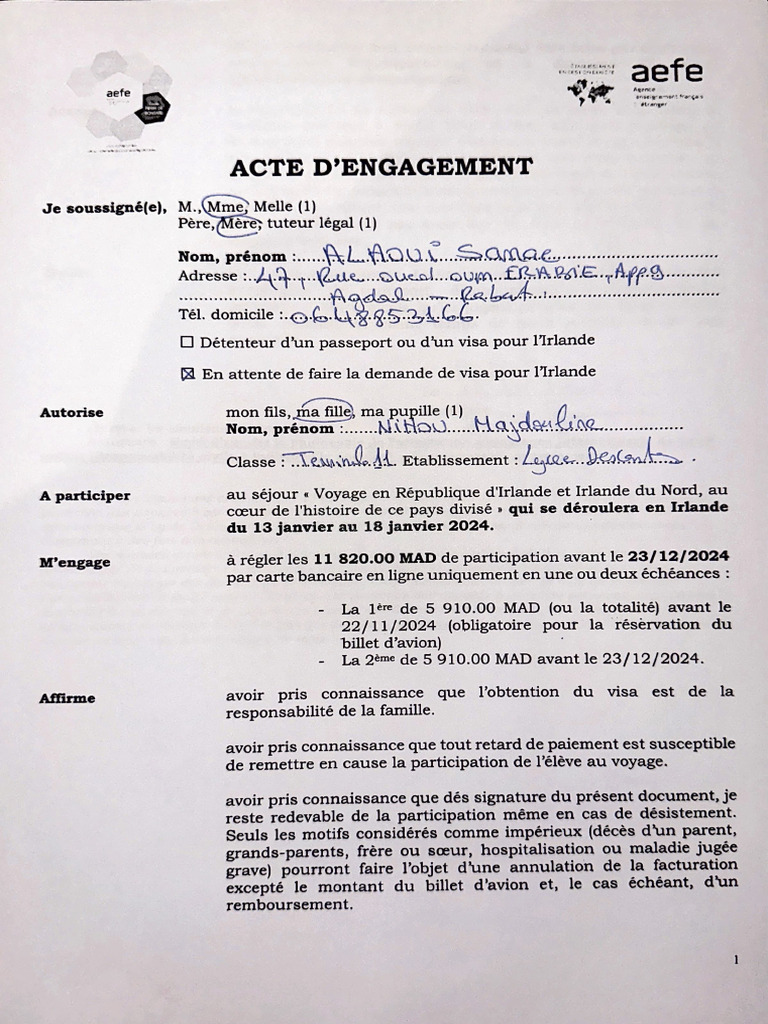 Acte D'engagement | PDF