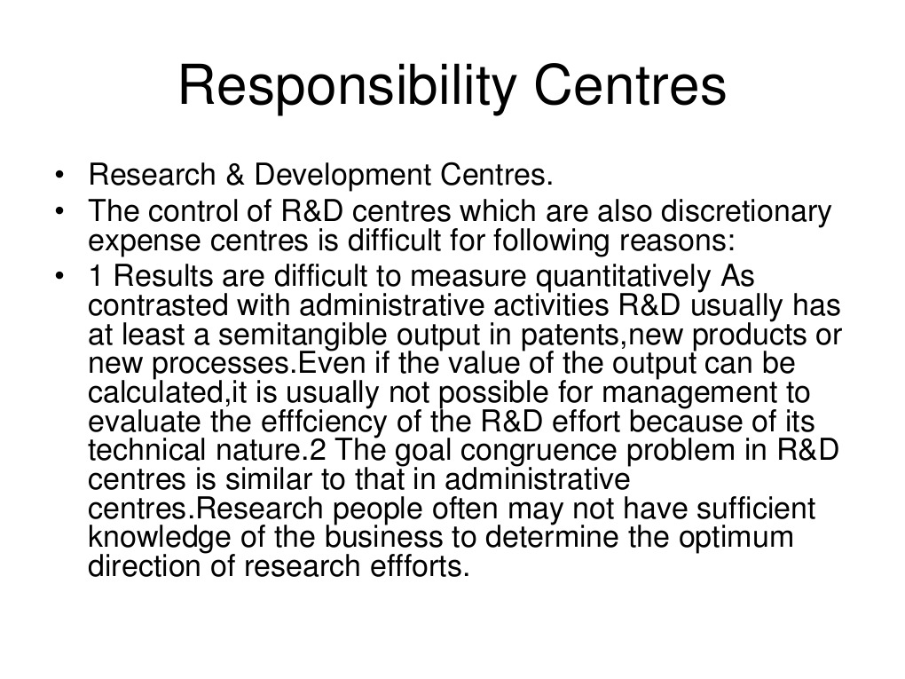 Understanding Responsibility Centres | PDF | Profit (Accounting) | Revenue