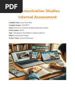 Sample Module Three Essay Cape Communication Studies | PDF