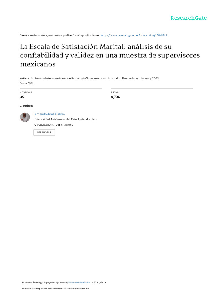 Marital Satisfaction Scale Analysis | PDF