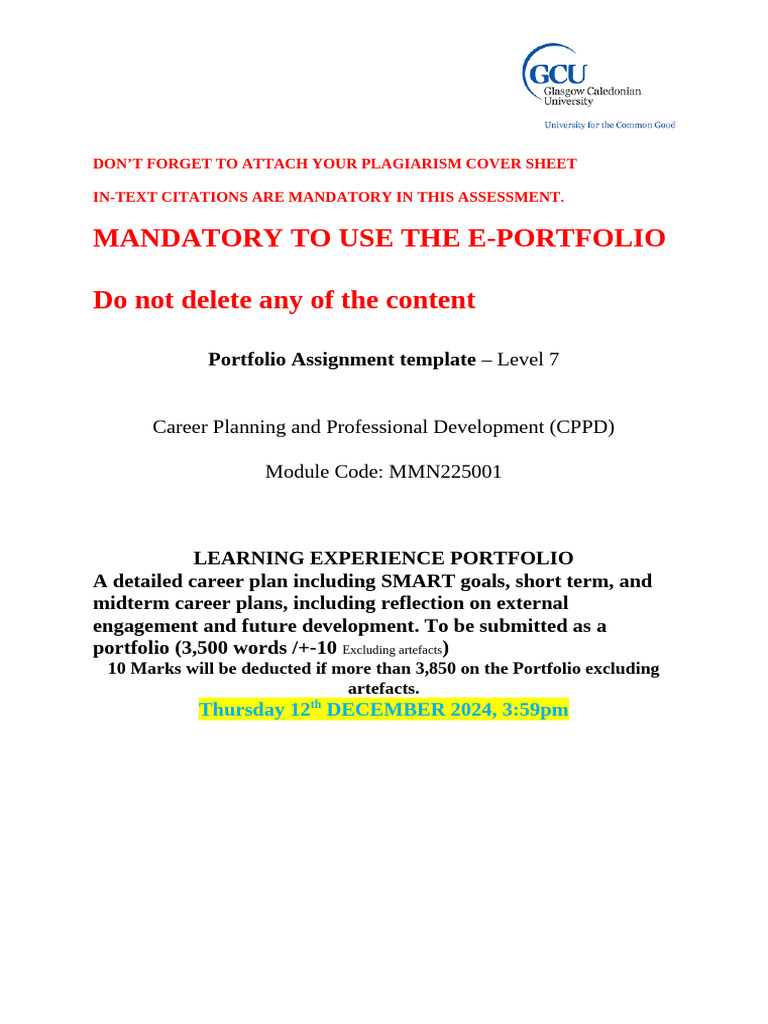 E-Potfolio Assessment - Ravinder | PDF | Leadership | Negotiation