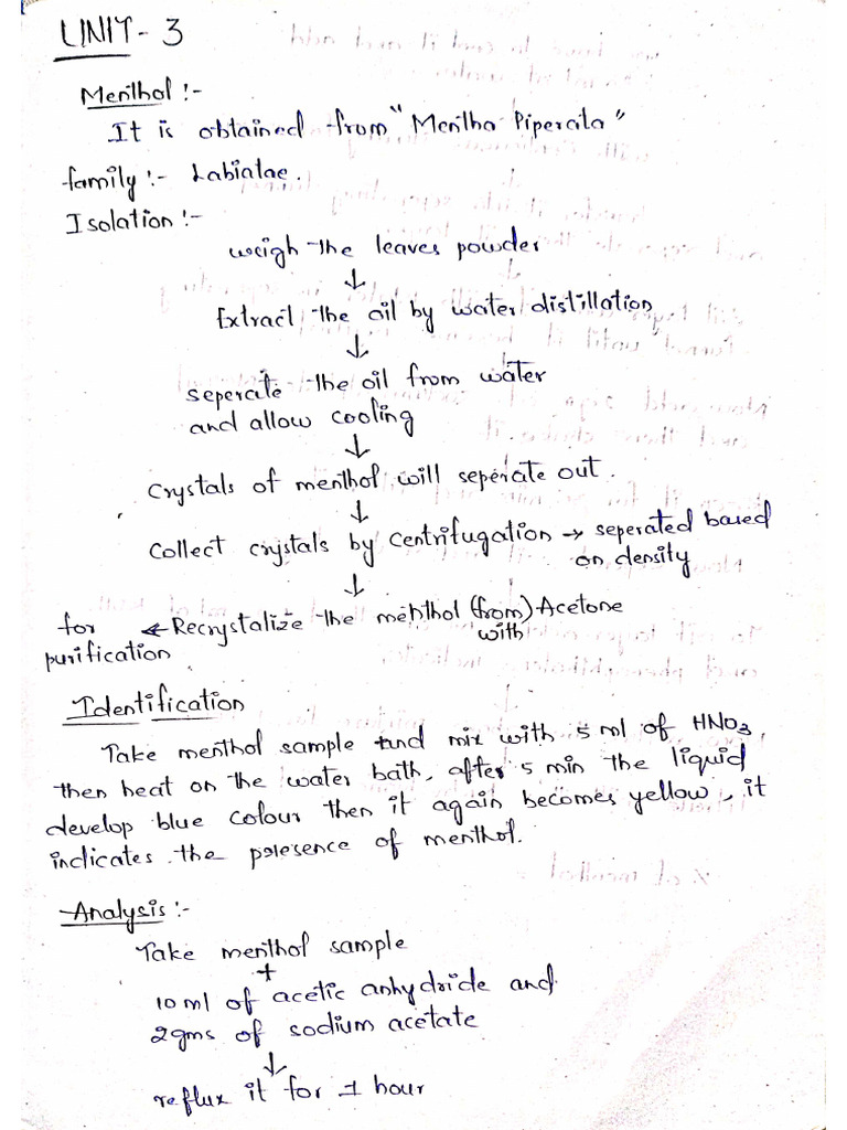 3rd Unit Part A, B, C Pharmacognosy Notes | PDF