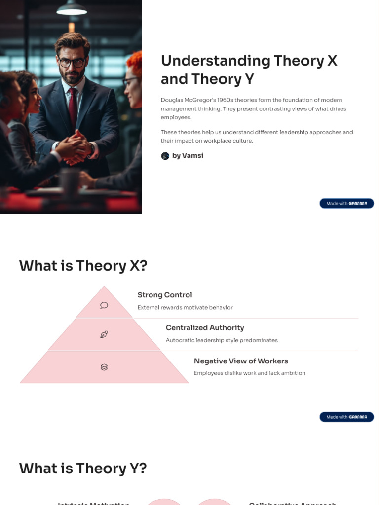Understanding Theory X and Theory Y | PDF | Motivational | Motivation