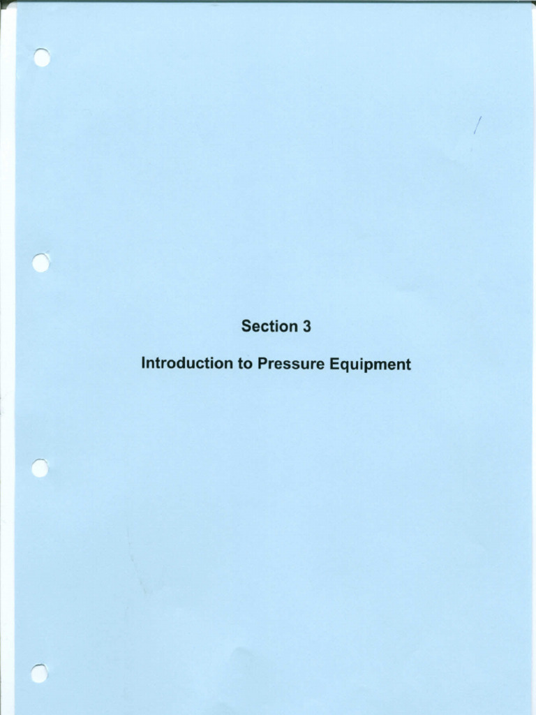 Section 3 Introduction To Pressure Equipment | PDF