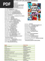 GTA VICE CITY CHEATS IN PDF FREE DOWNLOAD ~ techtips000