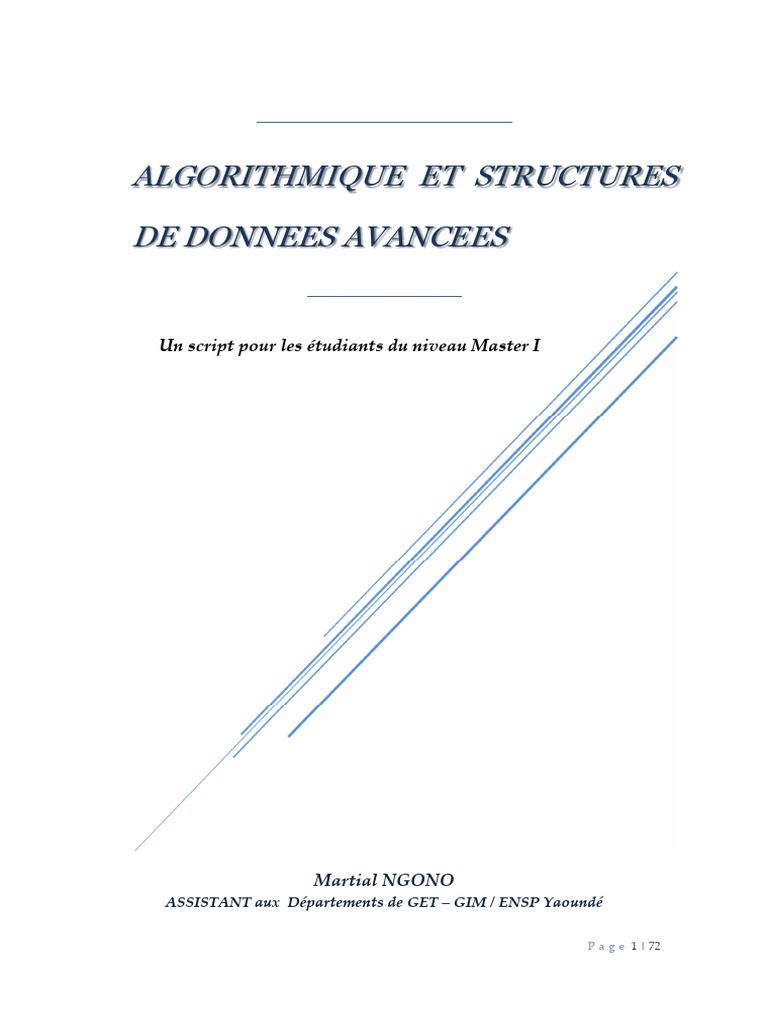 Algorithmes et Structures de Données Avancées | PDF | Pointeur ...