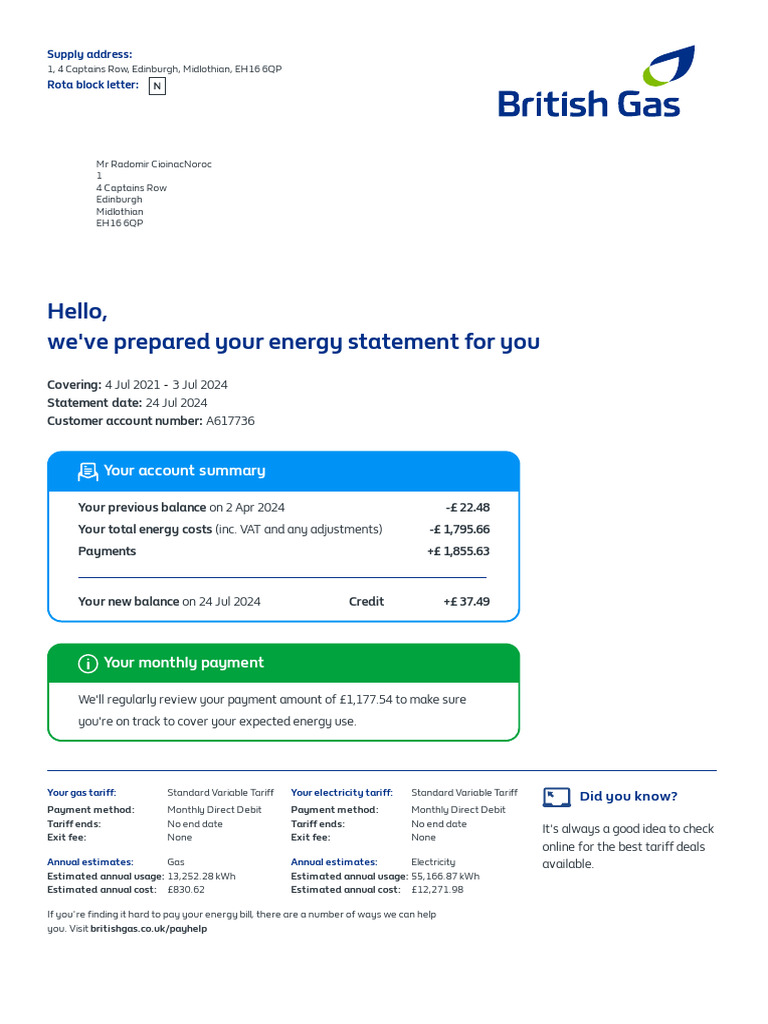 Energy Statement Summary: 2021-2024 | PDF | Annual Percentage Rate ...